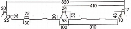 820A FRP profile drawing